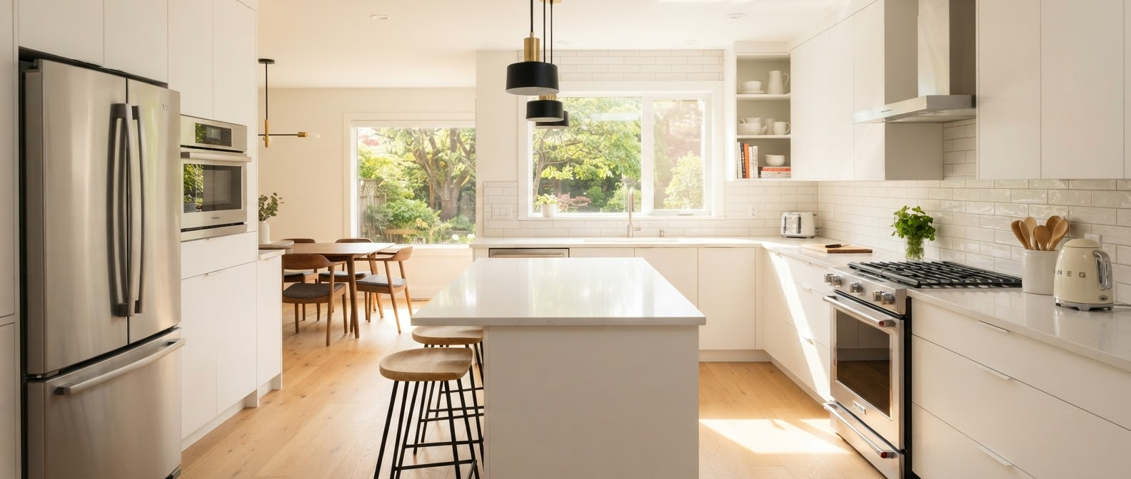 Bright clean kitchen